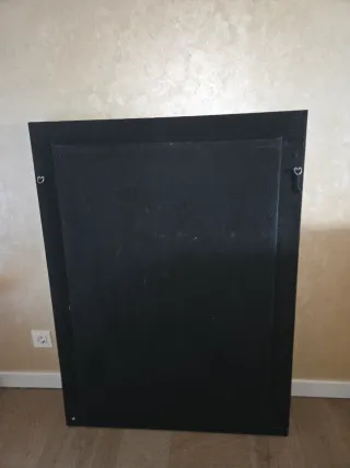 Cuadro Hojas Doradas Marco Negro