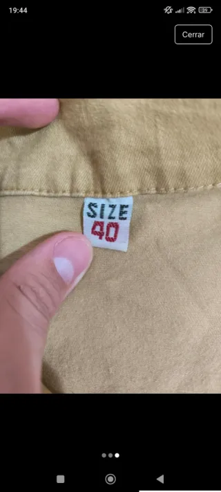 Chaqueta vaquera amarilla