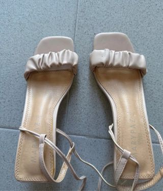 Sandalias Marypaz Beige Tacón