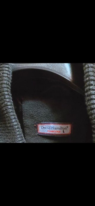Capotto David Hamilton Lana/Poliestere Nero Tg L