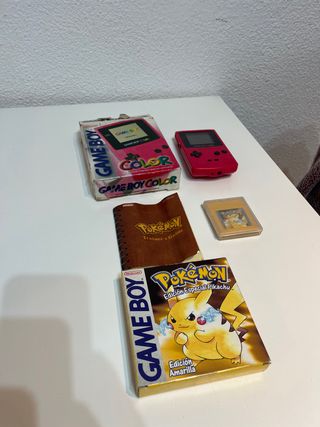 Game Boy Color Rosa + Pokémon Ed. Pikachu