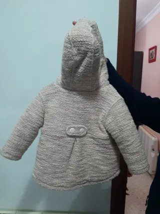 Abrigo niña 6-12 meses rosa