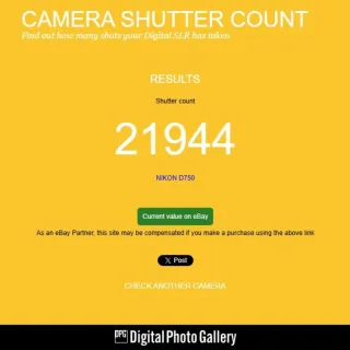 Cámara Nikon D750 (solo 21.944 disparos)