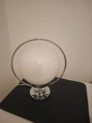 Lampada Space Age Vetro Metallo