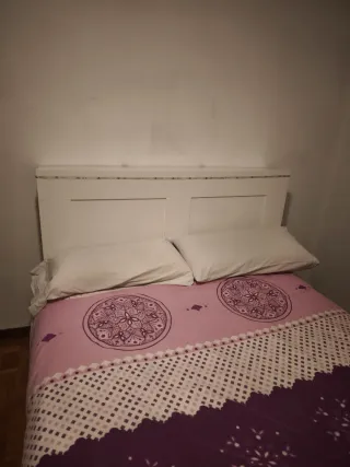 Cabecero Cama Ikea Blanco con Estanterías