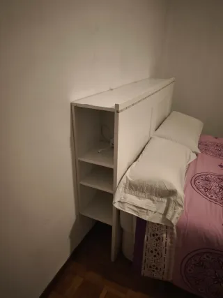 Cabecero Cama Ikea Blanco con Estanterías