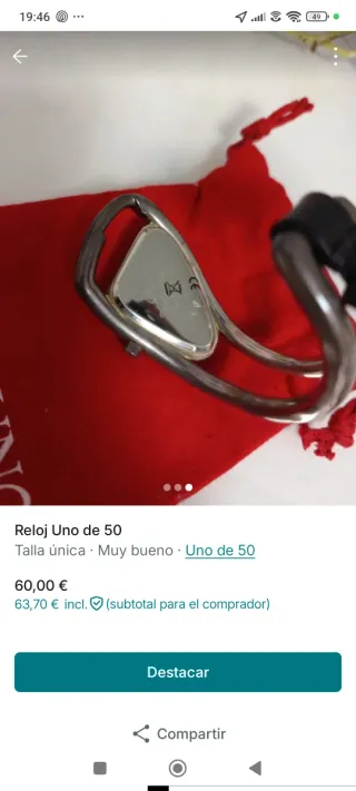 Reloj Uno de 50 Plata