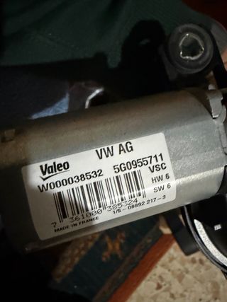 Motor Limpiaparabrisas Trasero VW Golf VII GTI