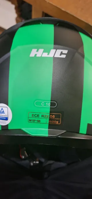 Casco HJC C10 Verde y Negro