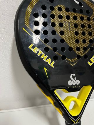 Pala Pádel Víbora Lethal Hybrid Negra/Amarilla
