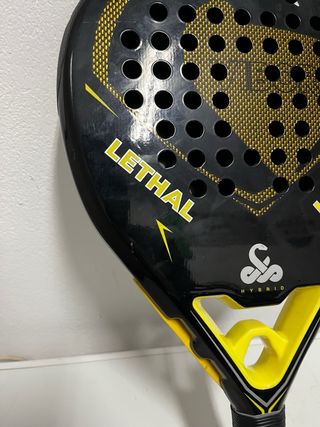 Pala Pádel Víbora Lethal Hybrid Negra/Amarilla