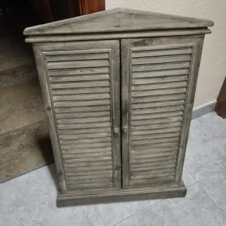 Espejo antiguo madera y cristal