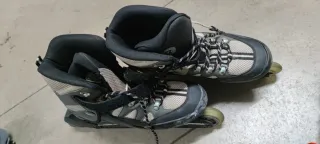 Patines en línea Decathlon y protecciones