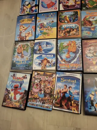 Lote 25 Películas DVD Infantiles Animadas