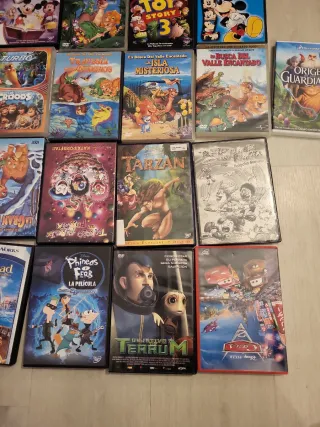 Lote 25 Películas DVD Infantiles Animadas