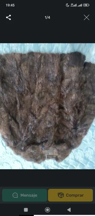 Chaquetón vintage mujer marrón multicolor