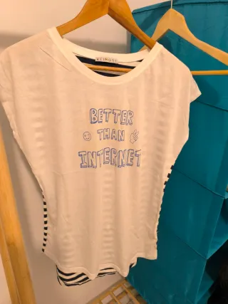 Camiseta Kling Blanca con Rayas