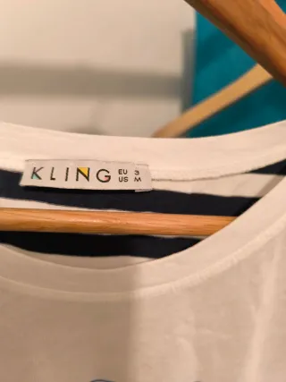 Camiseta Kling Blanca con Rayas