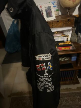 Abrigo Geographical Norway Negro Talla M