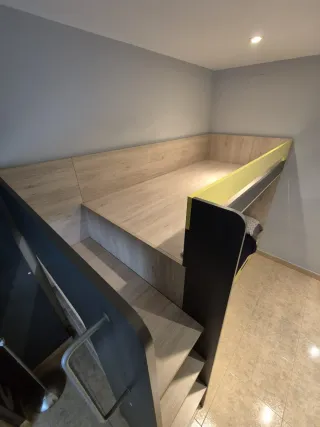 Litera de madera con cajones para camas 90x190