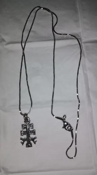 Collar Cruz de Caravaca Plata