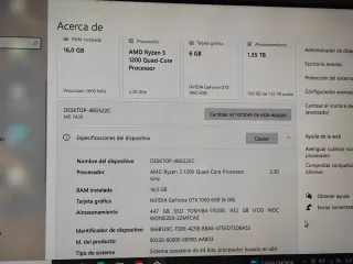 PC Gaming Ryzen 3 1200 GTX 1060 6GB 16GB RAM SSD