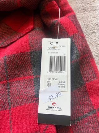 Rip Curl Casaco Menino Tamanho 10