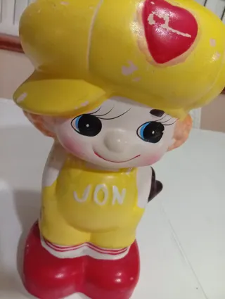 Salvadanaio ceramica vintage Jon