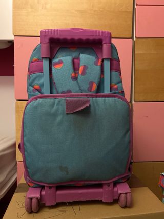 Mochila de ruedas Totto con corazones