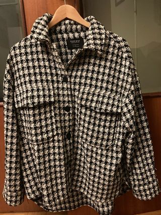 Sobrecamisa cuadros TIFFOSI negra y blanca