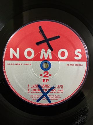 Nomos "No. 2 EP" vinile acid techno / hard house