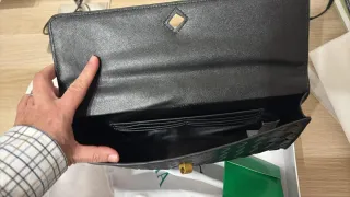 Bottega Veneta Clutch Negro Intrecciato