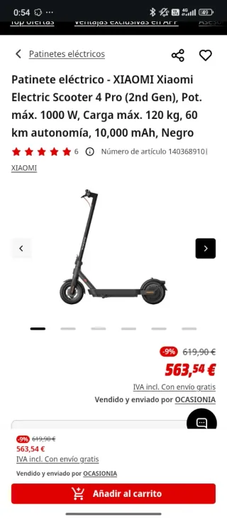 Patinete Xiaomi 4 Pro 2 Gen Mejorado ❗