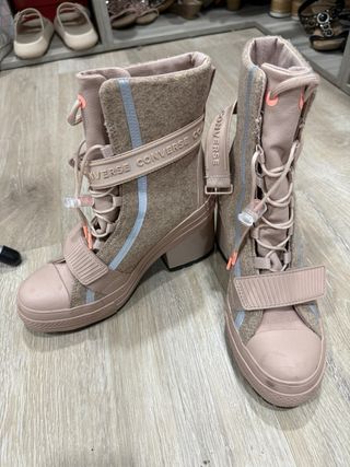 Botas Converse Beige/Rosa Talla 38
