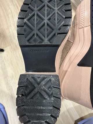 Botas Converse Beige/Rosa Talla 38