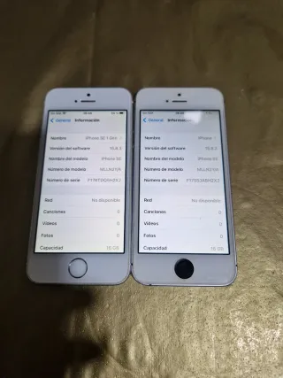 2x iPhone SE (1ª Gen) Plata