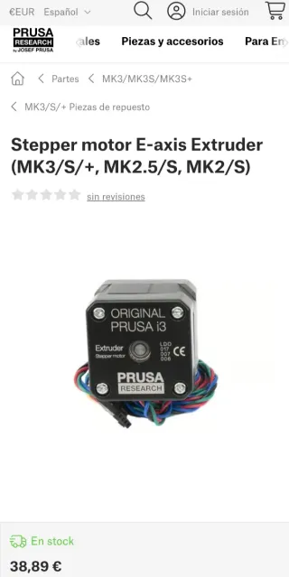 Prusa 3D MK3S Kit de Motores