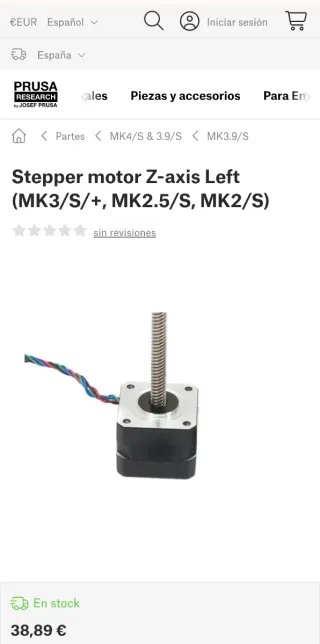 Prusa 3D MK3S Kit de Motores