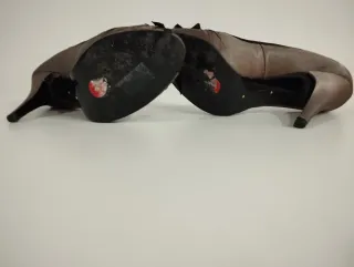 Zapatos Zara T39 Negro/ Beige