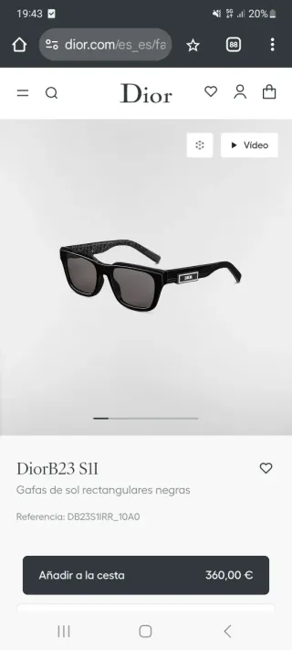 Gafas de sol Dior hombre DiorB23 S1I de 2025