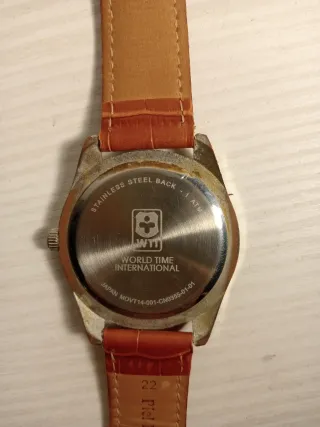 Reloj WTI Hombre Negro y Marrón