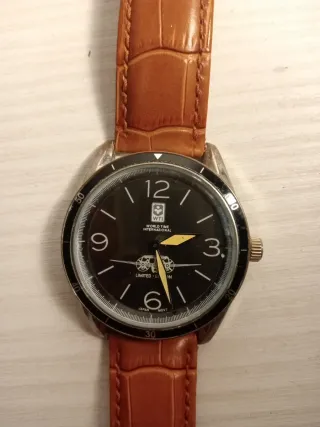 Reloj WTI Hombre Negro y Marrón