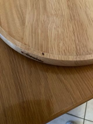 Antipastiera girevole in ceramica e legno