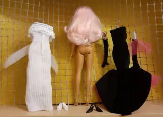 Barbie con abiti e accessori