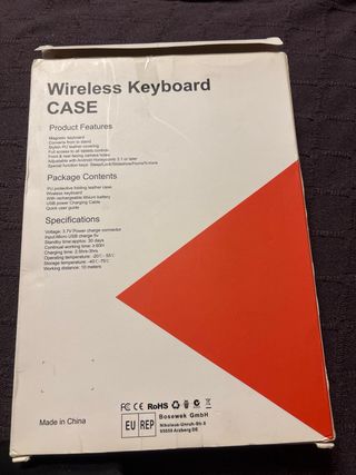 Funda Tablet + Teclado Inalámbrico