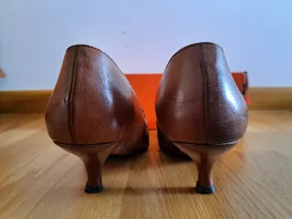 Zapatos de vestir piel mujer marrones