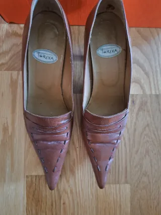 Zapatos de vestir piel mujer marrones