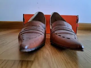 Zapatos de vestir piel mujer marrones