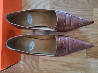 Zapatos de vestir piel mujer marrones