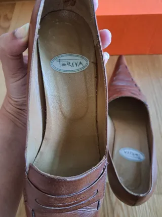 Zapatos de vestir piel mujer marrones